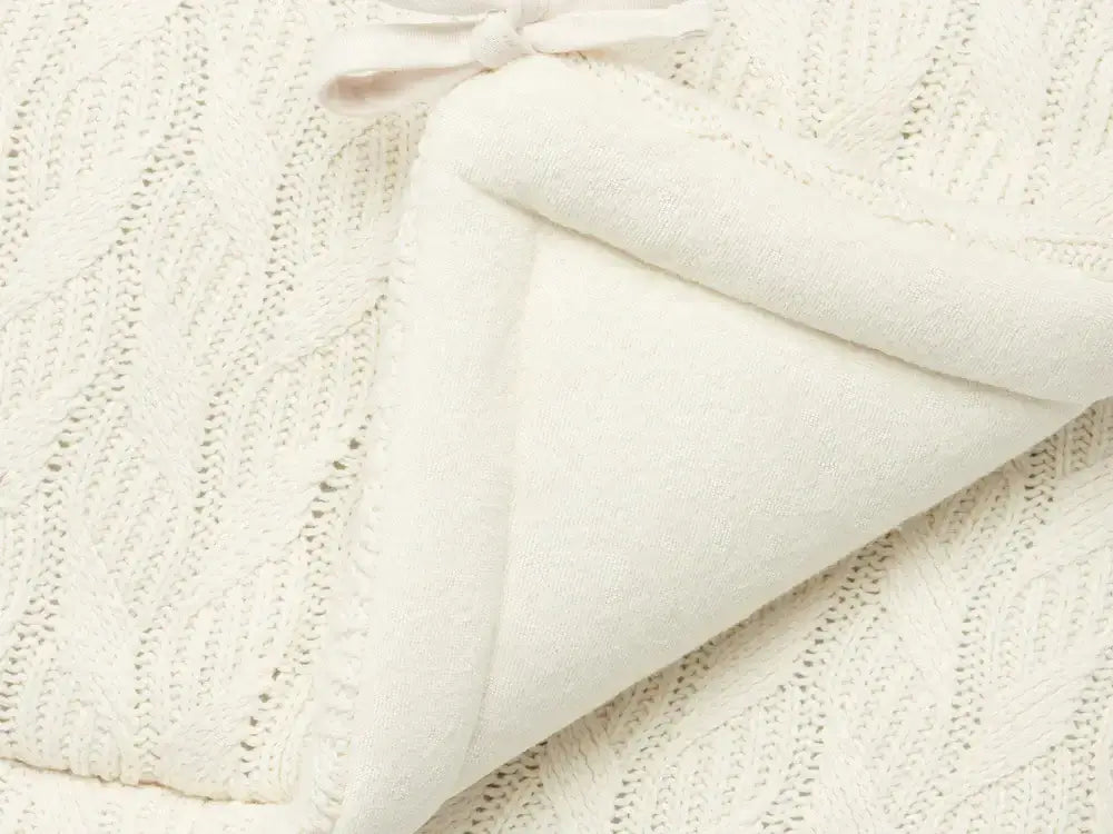 Bedbumper 35x180cm Spring Knit - Ivory - Petitpyla